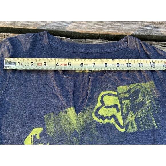 Fox Racing Women's T-Shirt Gray Size Small Short Sleeve Graphic Tee Y2K Grunge - Picture 13 of 14